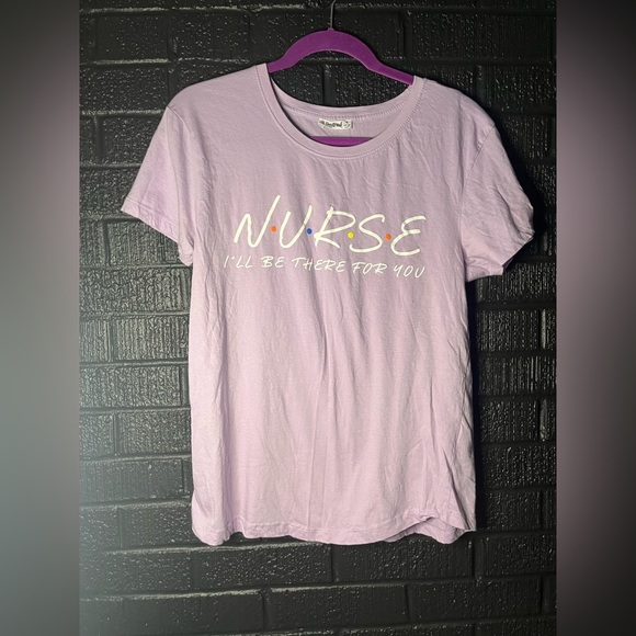 Nurse Purple Short Sleeve T-Shirt - Picture 1 of 7